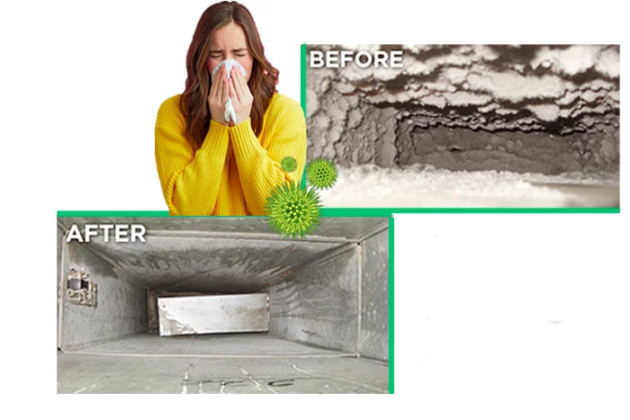 Not cleaning the air ducts causes many health problems