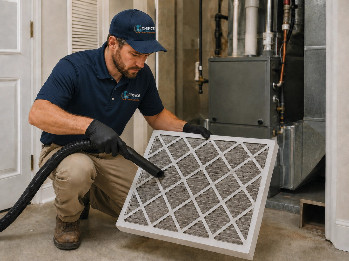 Air filter cleaning service