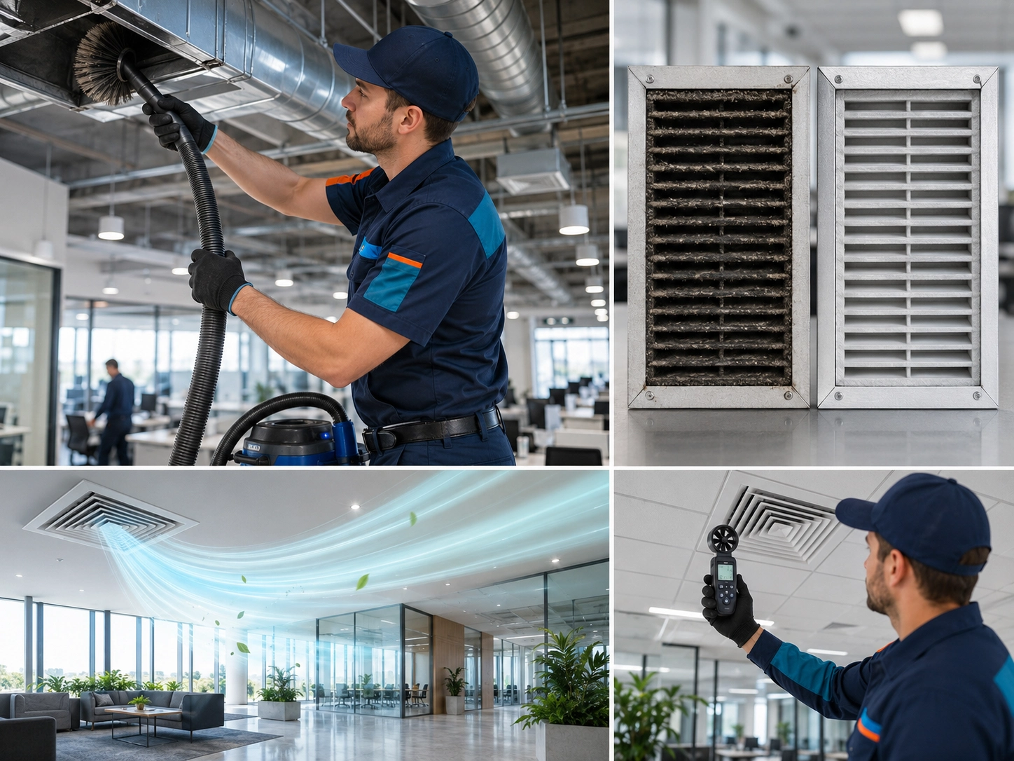 Commercial air duct cleaning services
