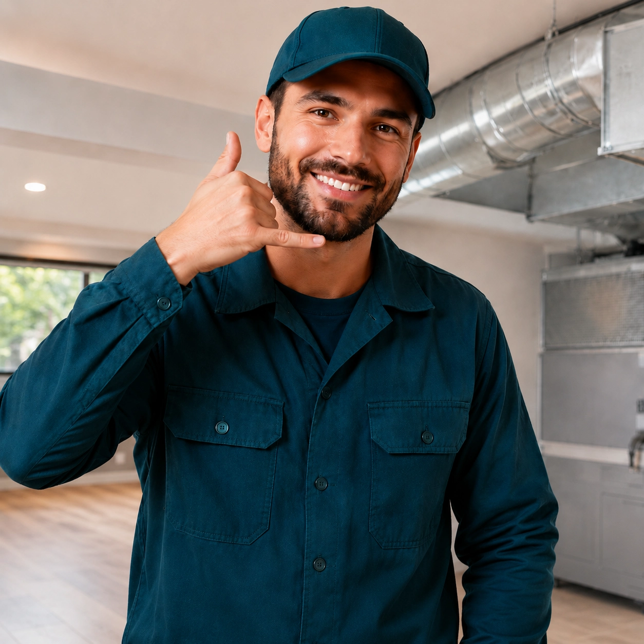 Duct cleaning technician - contact us