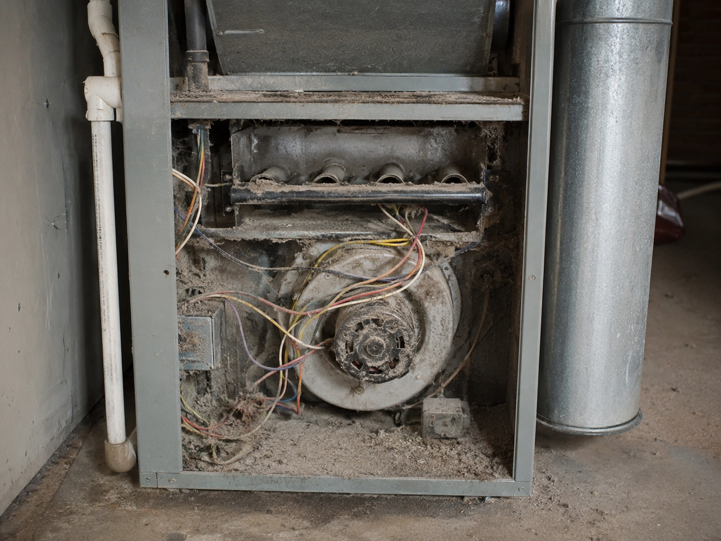 Furnace cleaning Lewisville TX before repair