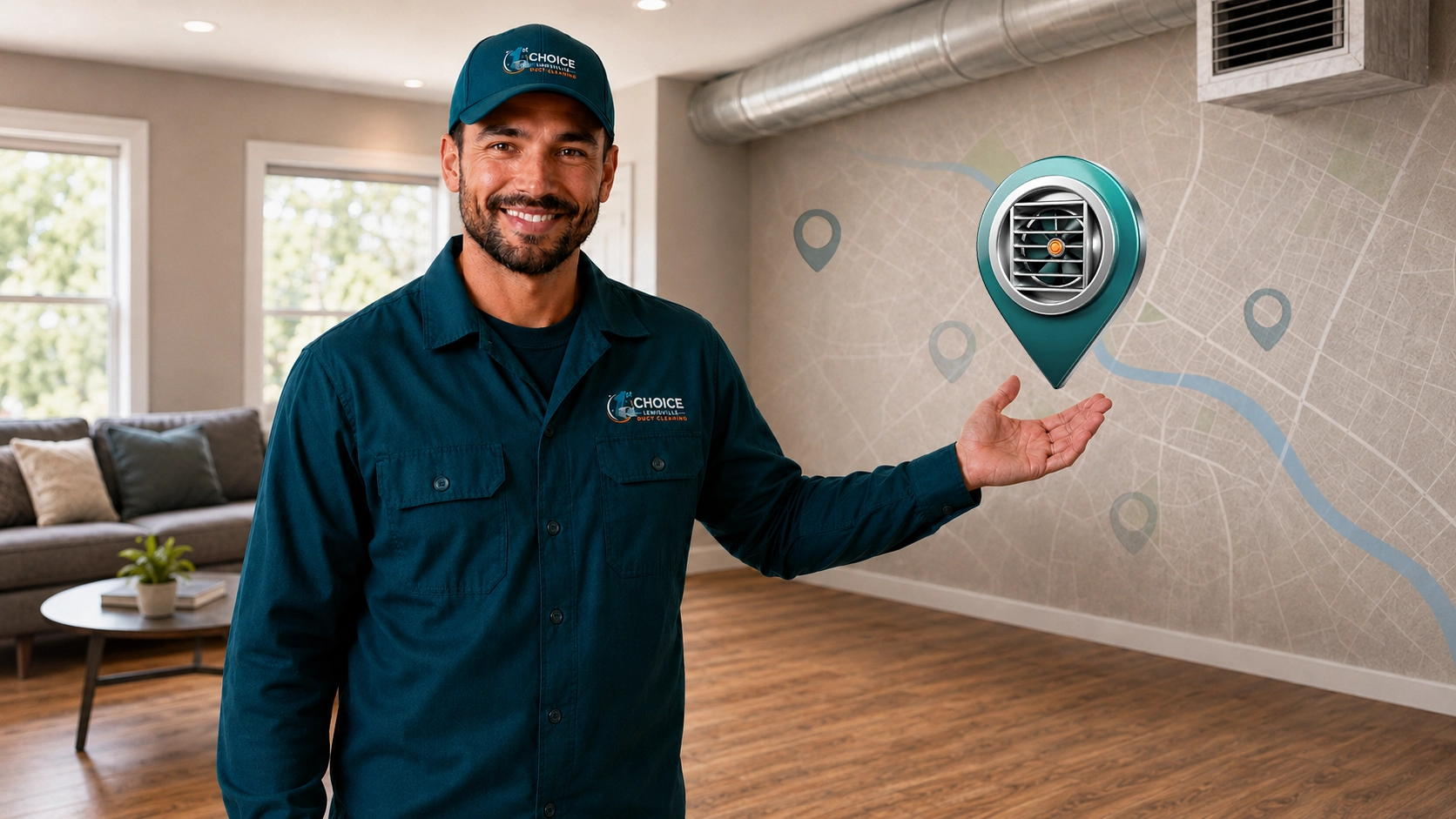 Duct cleaning technician - contact us