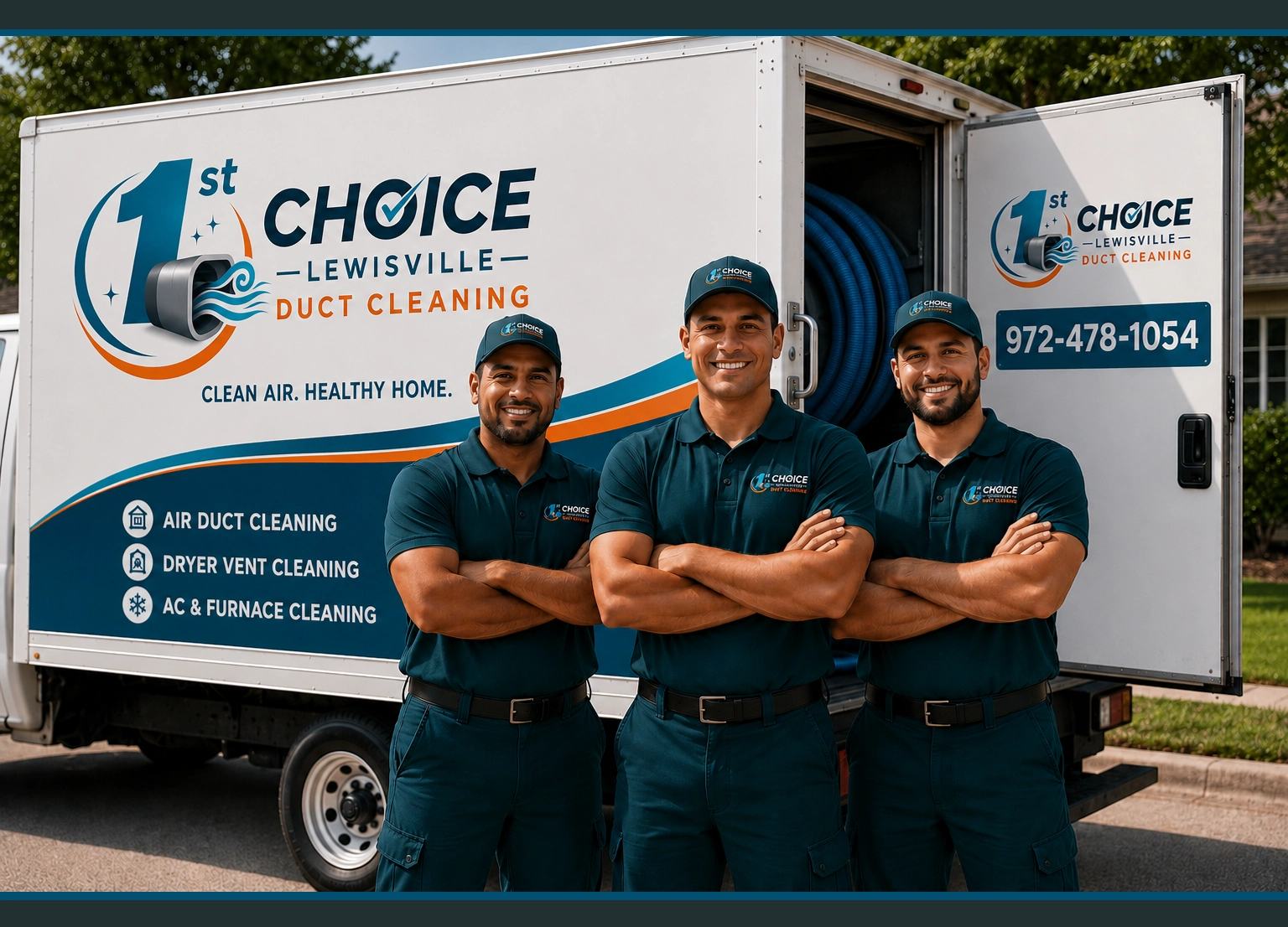 Professional duct cleaning services team